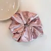 Goma para el pelo minimalista de satén con cuentas estilo francés, accesorio para el cabello versátil y elegante para mujer, goma de pelo de alta gama para peinados de moño