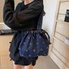 Bolsa de balde jeans transfronteiriça feminina 2024 novo outono e inverno casual elegante bolsa de ombro de grande capacidade bolsa geral