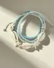 Nuevo brazalete de concha de perla de estilo bohemio transfronterizo europeo y americano, brazalete tejido de dopamina para vacaciones de verano en la playa