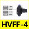 Conector rápido para componente neumático Válvula manual HVFF Válvula de tubería Tubo de aire Inserción rápida Válvula de plástico HVFF-6/8/10/12