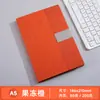 Caderno brochura, bloco de notas para atas de reunião, diário capa dura executivo com elástico, personalizável com logo, caderno de folhas soltas