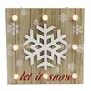Árbol de Navidad de madera adornos con iluminación LED árbol de Navidad de tablillas luces decorativas de Navidad