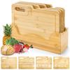 Tabla de cortar de bambú Classification Juego de cuatro piezas Tabla de cortar Cocina casera Tabla de cortar de clasificación multiusos Tabla de cortar para frutas y quesos Tabla de cortar
