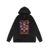 Sudadera con capucha retro desgastada lavada nueva 2024 Naruto Anime Sudadera con capucha americana extragrande