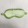 Antifaz de seda artificial de doble cara transfronterizo para dormir, bloqueador de luz, transpirable, protector de ojos para viaje, antifaz con logo impreso personalizado, regalo