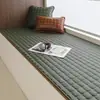2026 Novo Almofada Impermeável e Resistente a Manchas para Peitoril de Janela em Couro, High-End, Adequado para Todas as Estações, Almofada de Assento para Quarto e Varanda, Atacado
