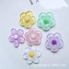 Flor de cristal flor de cinco pétalos accesorios de resina DIY funda para teléfono móvil pasador para el pelo accesorios para el cabello pendientes caja de almacenamiento materiales hechos a mano