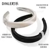 Diadema de Perlas del Mismo Estilo de Zhao Lusi para Mujer, Nueva Diadema Negra Elegante para Chicas Ricas, Accesorio para el Cabello de Corona Alta que Hace que la Cara Parezca Más Pequeña