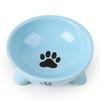 Comedero para Gatos Mascotas, Comedero para Perros, Bol Cerámico Redondo de Tres Patas, Comedero para Comida de Gato, Perros Pequeños Gato Teddy Bebedero para Gatos, Comedero