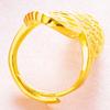 Vietnam Sha Jin Anillo de Apertura Grande Joyería para Mujer Clásico de Boda de Larga Data Explosiones Latón Chapado en Oro Anillo para Mujer