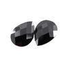 Huagang gema em forma de pêra preto dupla tartaruga superfície zircão pedra nua gota em forma de xadrez superfície preta zircônio CZ anel superfície atacado