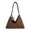 Bolsa de Palha Super Retrô Maillard para Mulheres 2026 Nova Bolsa Tote Coreana de Alta Qualidade Grande Capacidade Bolsa de Ombro Estilo Nicho