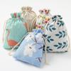 Paquete de tela de algodón y lino estampado bolsillo Festival del Bote del Dragón Bolsa de aromaterapia de ajenjo bolsa de almacenamiento bolsa de embalaje de hierbas chinas antimosquitos venta al por mayor