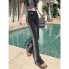 Jeans de Campana Ajustados con Degradado para Mujer 2025 Primavera Nueva Moda Tendencia Cintura Alta Adelgazantes Hot Girl Pantalones de Longitud Completa