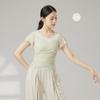 Ropa de Danza Clásica Delgada de Verano Tops Ropa de Práctica de Danza de Manga Corta Danza China Ropa de Danza Moderna