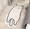 Tapete de cashmere de desenho animado para quarto infantil estilo ins manta de cabeceira formato varanda janela saliente tapete de chão tatami espesso