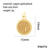 Suministro Transfronterizo Colgante de Girasol Moneda Vintage Conector con Forma de RV Colgante Incrustado de Circonita Accesorios para Manualidades