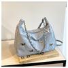 Elegante Bolso Pequeño Fresco para Mujer 2024 Nuevo Reductor de Edad Elegante Bolso Casual Cadena Pura Todo Combina Bolso de Hombro Cruzado
