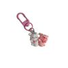 Divertido llavero de cerdito músico de dibujos animados, colgante de cerdito rosa, adorno colgante para mochila escolar de chica estudiante.