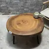 Mesa de centro de madera de alcanfor mesa de centro de sofá de madera maciza mesa pequeña de casa de huéspedes tatami japonés mesa de té estilo Wabi-sabi