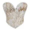 Top Bandeau Strapless para Mujer con Estampado de Cruz Dorada, Fruncido, Moldeador de Soporte para el Pecho, Sexy, Moldeador Corporal para Mujer, Cuerpo Hermoso