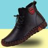 Amazon Flats Export Botines Cortos Transfronterizos para Mujer 2024 Otoño Nuevo Casual Moda Tubo Corto Suela Blanda Botas de Cuero de Superficie Suave