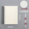 Caderno espiral pautado grade ponto matriz liso estilo fresh bloco de notas transparente estudante simples notebook PP