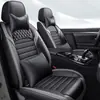 Venta al por mayor de fábrica Nuevo cojín de coche de cuero Napa cuatro estaciones Universal funda de asiento de coche de 5 plazas todo incluido funda de asiento de cuero generación