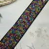 Renda Brilhante com Lantejoulas e Contas Bordadas à Mão, Largura 4cm, Acabamento para Vestido de Noiva DIY, Decoração de Cinto, Material para Palco