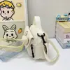 Bolsa pequena de lona para cachorro fofo vintage Harajuku japonesa, bolsa mensageira INS fresca para meninas da Coreia do Sul