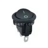 Interruptor Basculante Redondo Superior y en Forma de Barco Debajo, 3 Pines, 2 Posiciones, 20 mm Redondo Kcd1 Todo Negro
