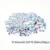 Suministro Transfronterizo de Diamantes para Uñas, Diamantes de Base Plana, Pegatinas para Uñas DIY, Joyería para Uñas Artísticas Color AB Super Brillante Fabricantes, Diamantes Marquise al por Mayor