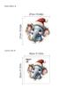 Pegatinas de animales de dibujos animados navideños para inodoro decorativas de baño removibles de PVC autoadhesivas pintura entrega 24-48 horas