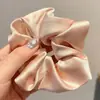 Scrunchie de Alta Qualidade Estilo Coreano para Mulheres, Elástico de Cabelo com Laço de Tecido da Moda, Acessório de Cabelo Corda para Coque Doce e Fofo