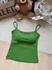 358# Nuevo Top de Tirantes Sexy Rayado Estilo Americano Espalda Descubierta para Mujer, Versátil Ropa de Abrigo Top Adelgazante