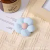 Broche de flor de algodón de cinco pétalos de color caramelo pequeño y fresco, flor abullonada tridimensional, accesorios para el cabello de niñas, accesorios para ropa y sombrero de sol