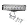 Luz LED de Trabajo para Coche Forma Recta 6LEDs 18W Luz Diurna Tira de Inspección Luz Auxiliar Modificación de Vehículo Todoterreno