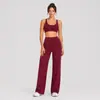 Conjunto de Duas Peças Sutiã Esportivo Sem Costura Transfronteiriço para Corrida de Alta Intensidade, Fitness, Costas nadador, Yoga, Conjunto de Calças de Pernas Retas para Mulheres
