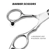 Producto de Venta Caliente Transfronterizo Set de Tijeras de Peluquería de 6 pulgadas para Adelgazar y Cortar el Cabello, Tijeras Planas y Tijeras de Adelgazamiento para Uso en Casa