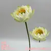 Materiais florais em tons de branco para salões de casamento, móveis para vitrines, adereços de flores de seda para decoração suave, arranjos de flores, marcadores de corredor, buquês artificiais atacado