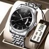 Reloj de Hombre Luminoso Impermeable, Reloj de Lujo a la Moda, Reloj de Cuarzo para Hombre de Personalidad Empresarial