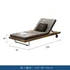 Conjunto de Sofá de Teca para Pátio de Villa ao Ar Livre à Prova d'Água Protetor Solar Móveis de Jardim Mesa de Centro Casual Sofá Trançado de Rattan para Varanda