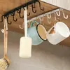 Gancho de fileira dupla sem perfuração Amazon suporte de xícara para pendurar armazenamento de canecas fábrica de cozinha atacado