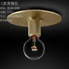 Exclusivo para Amazon transfronterizo: Lámpara de techo empotrada color cobre, luz para pasillo y recibidor, lámpara de techo creativa de hierro forjado y cristal