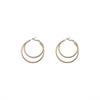 Aretes Grandes de Doble Círculo de Estilo Simple y Cool para Mujer Nuevo Temperamento a la Moda Personalidad de Alta Gama Joyería Versátil para la Oreja