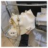 Bolso Pequeño Sense de Alta Gama con Cubo para Mujer 2024 Primavera Nueva Moda Bolso de Hombro Comercio Exterior Transfronterizo Bolso Cruzado de Pelo