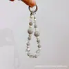 Cadena para Teléfono con Borla y Pedrería Colgante de Perlas de Pedrería Lujoso y Exquisito Cadena de Muñeca con Perlas de Cristal de Gama Alta Lujo Ligero Gama Alta