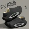Pantuflas de Algodón Impermeables para Hombre Estilo Nuevo 2026 Otoño/Invierno Exteriores Antideslizantes Aterciopeladas Cálidas Suela Gruesa Antiolor Pantuflas de Algodón para Hombre