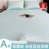 Alfombrilla Refrigerante Hielo Frijol Verano Enfriamiento Mat de Hielo Seda 2026 Nuevo Modelo Individual Dormitorio Aire Acondicionado Suave Lavable a Máquina