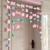 Decoração Pendurada Fofa Cortina de Porta Divisória Cortina Pendurada de Linha Cortina de Porta sem Furos